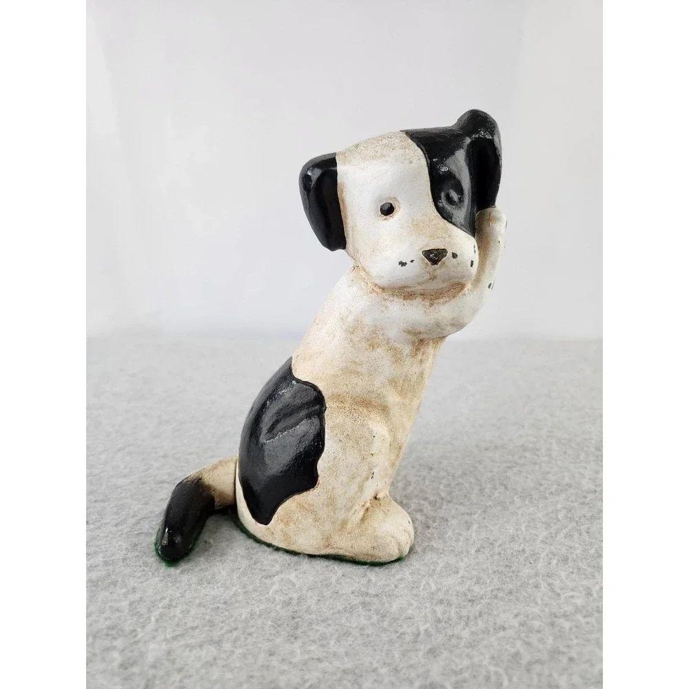 Vintage Cast Iron MCF Midwest Of Cannon Falls‎ Puppy Dog Door Stop RARE Terrier